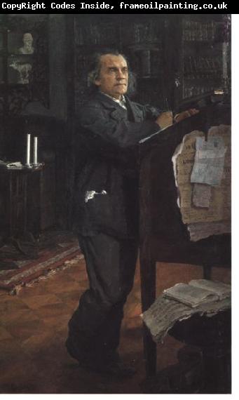 Valentin Serov Compositor Alexander Serov por Valentin Serov, 1887-1888